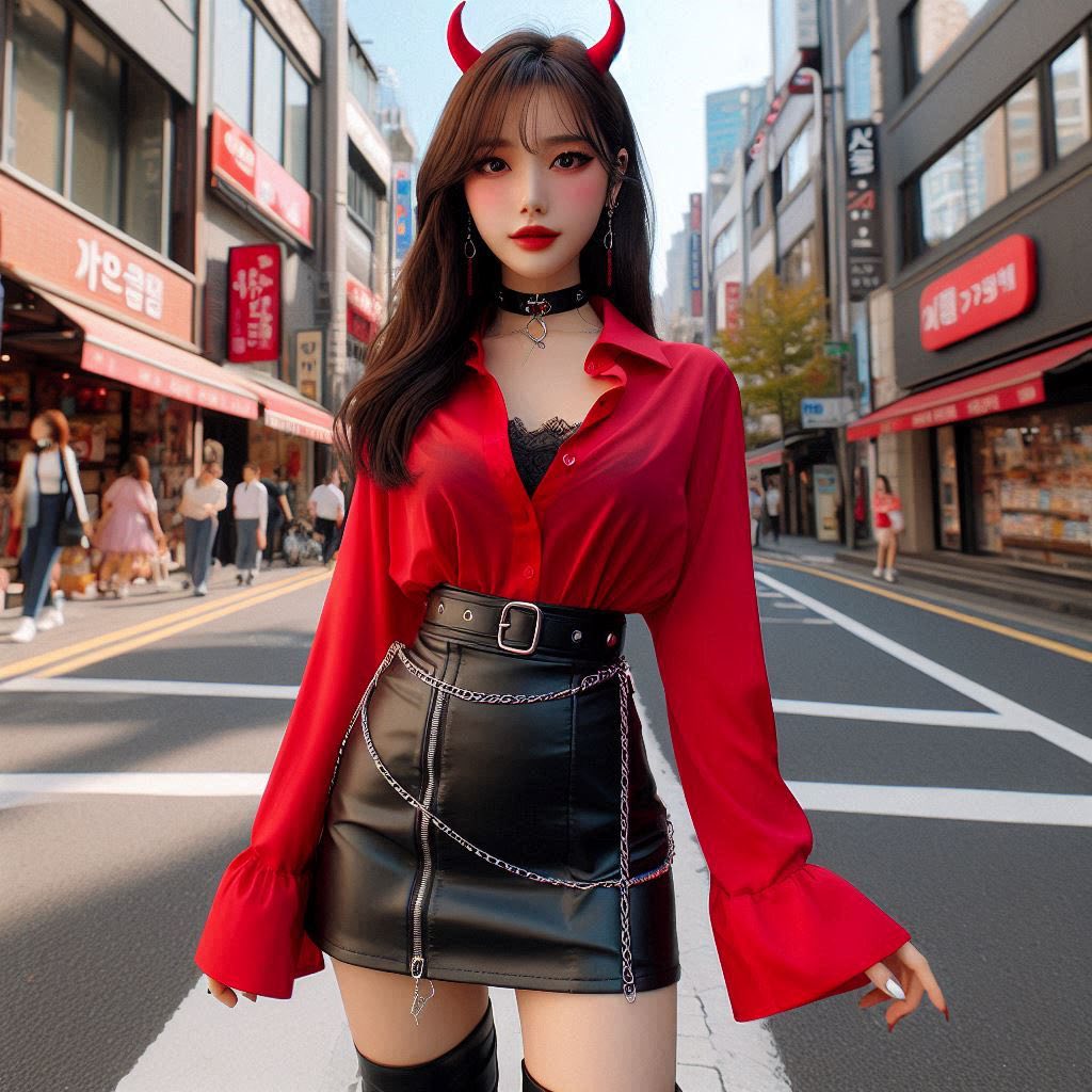 Little devil girl