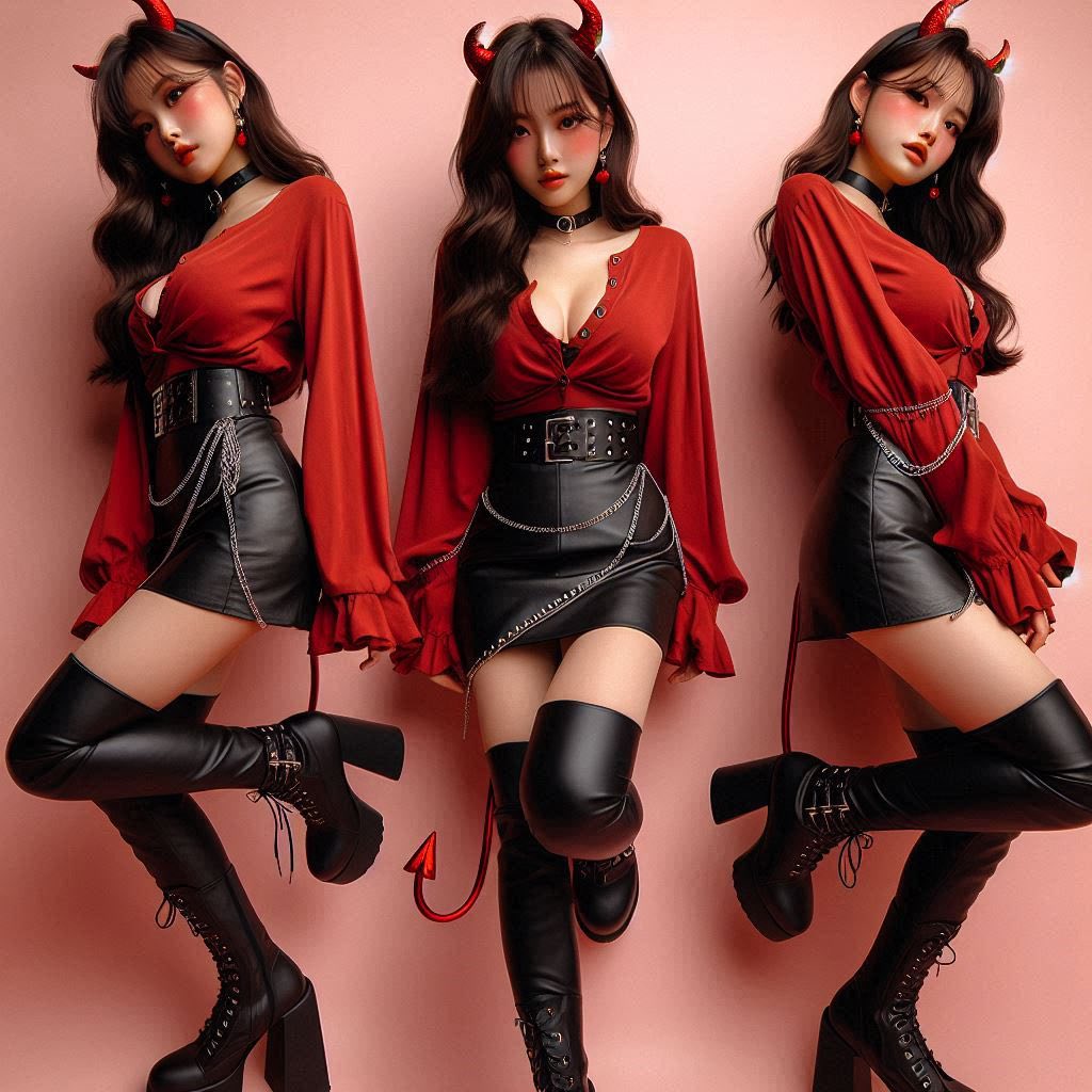 Little devil girl