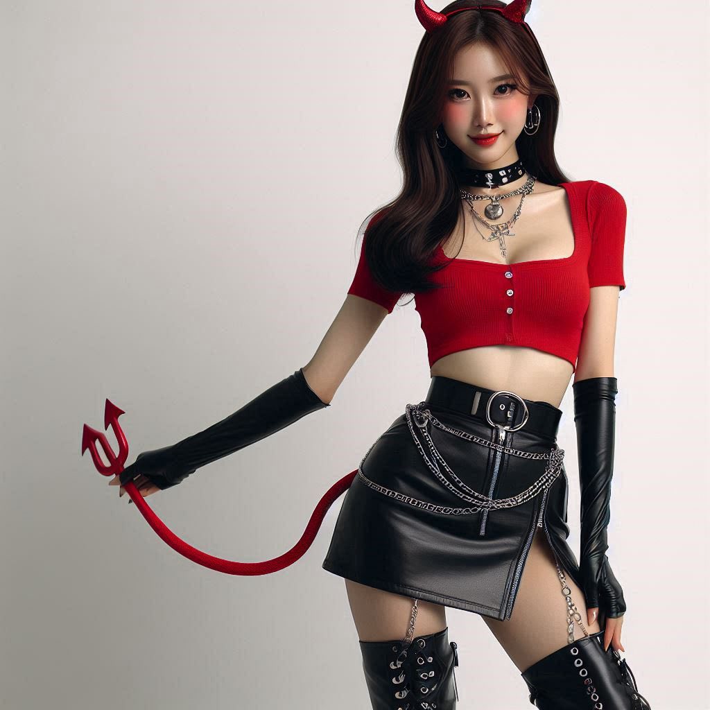 Little devil girl