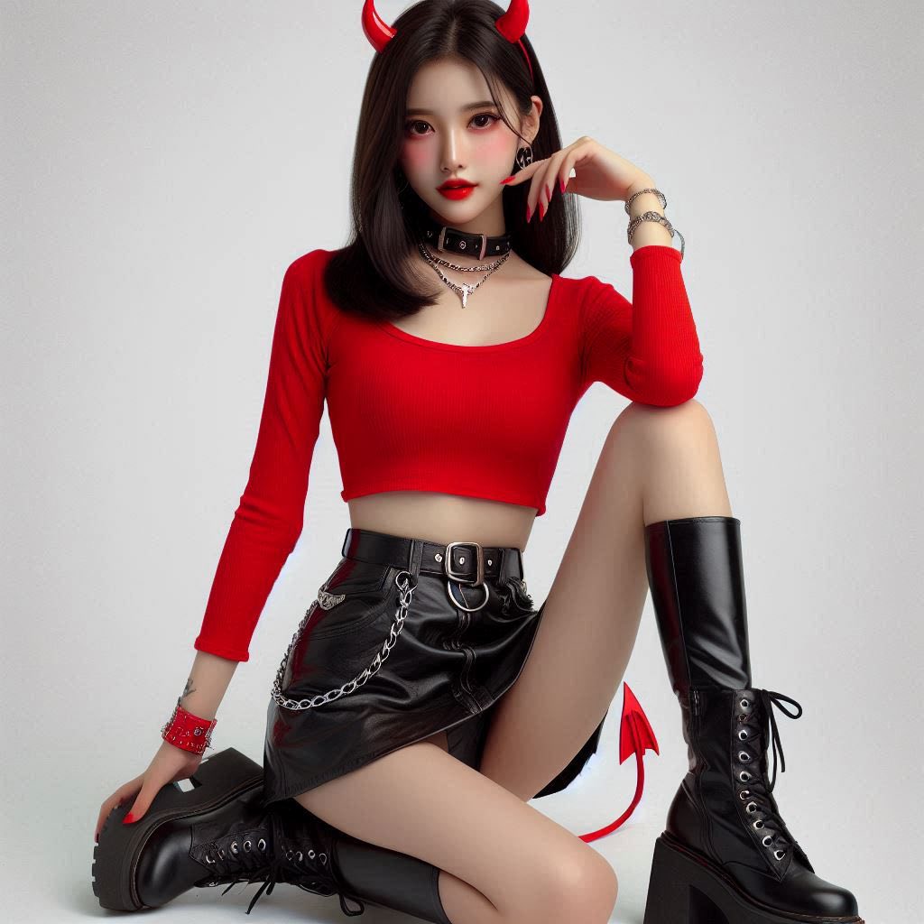 Little devil girl