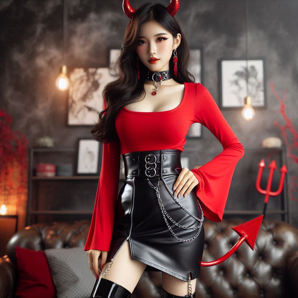 Little devil girl