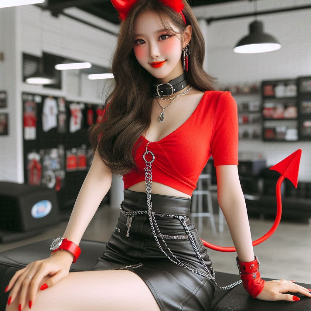 Little devil girl