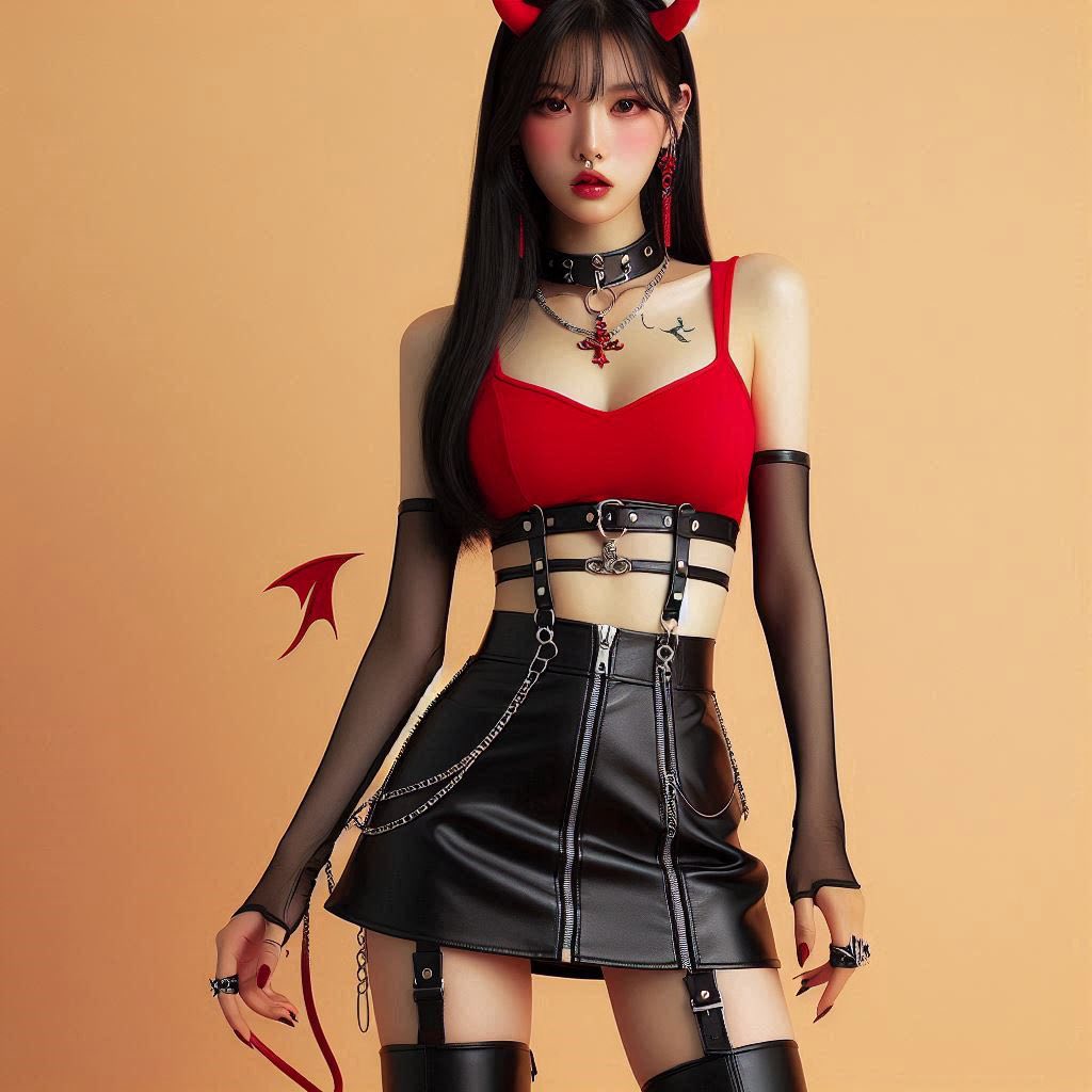Little devil girl