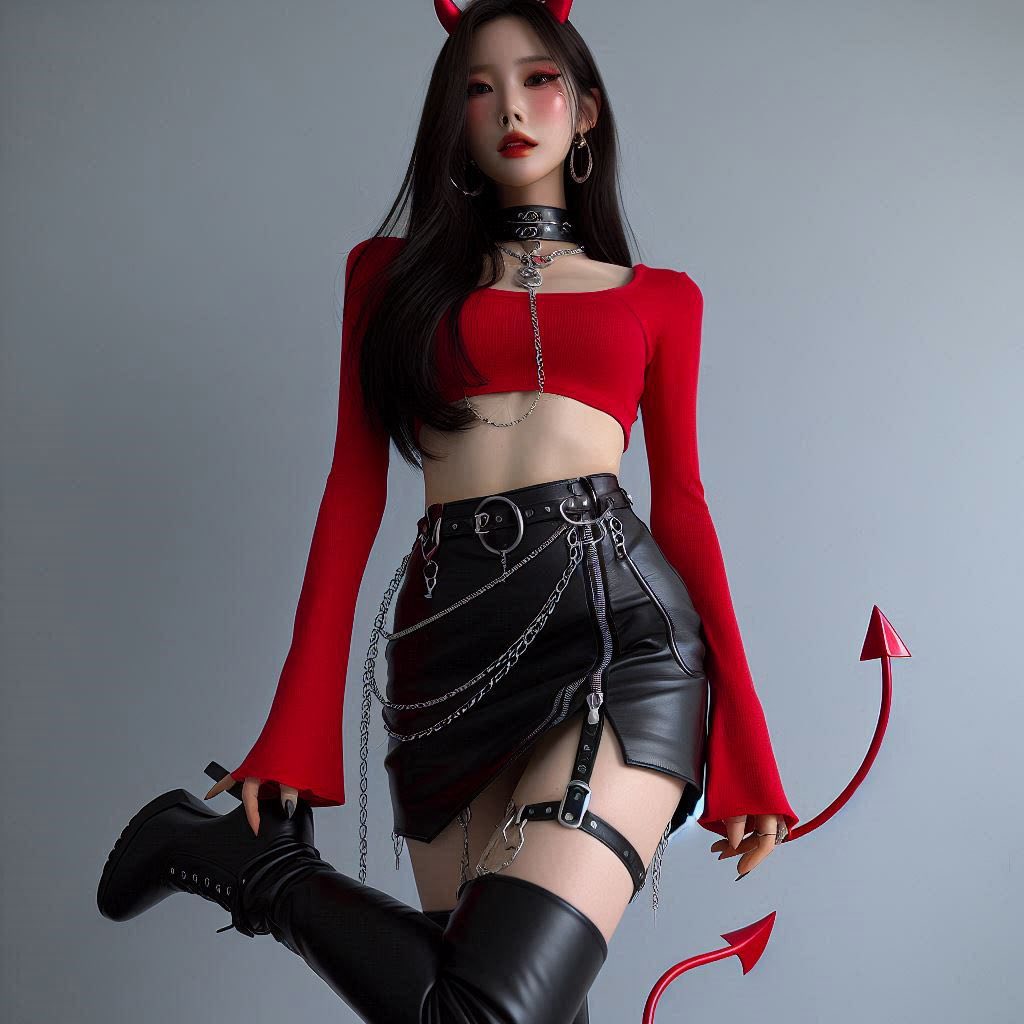 Little devil girl