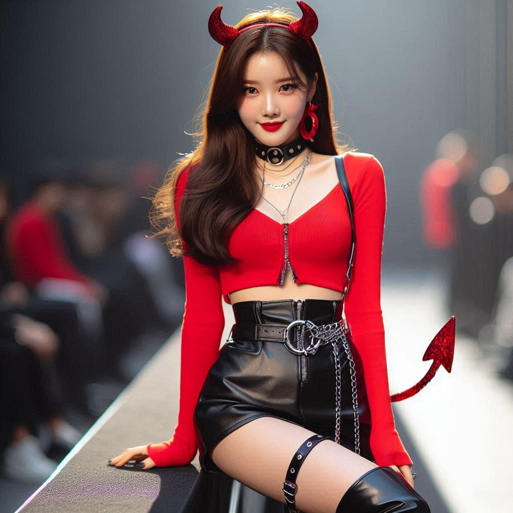 Little devil girl