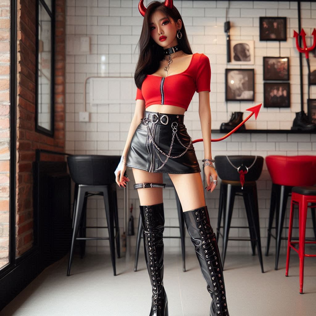 Little devil girl