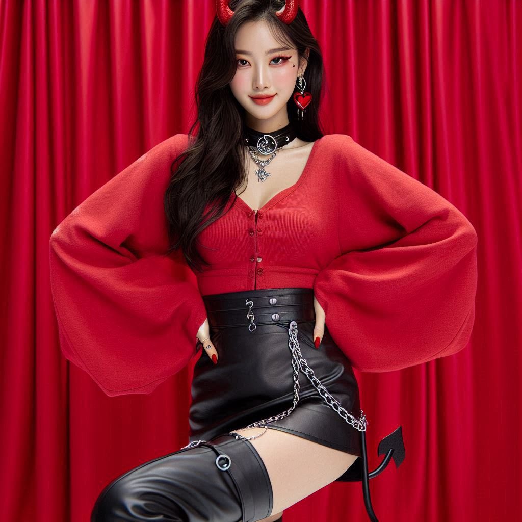 Little devil girl