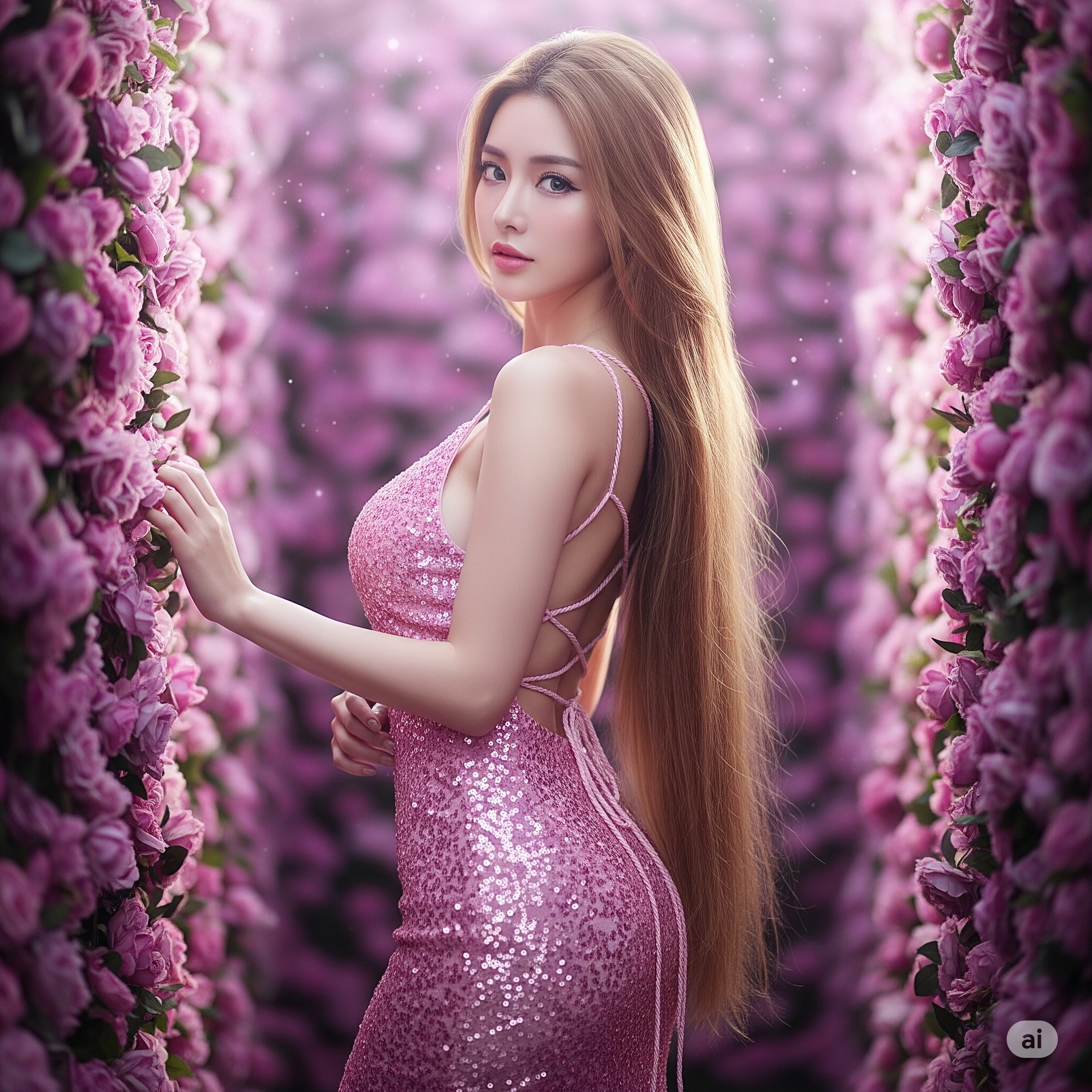Clusters of Flowers Weave Dreamwalls
