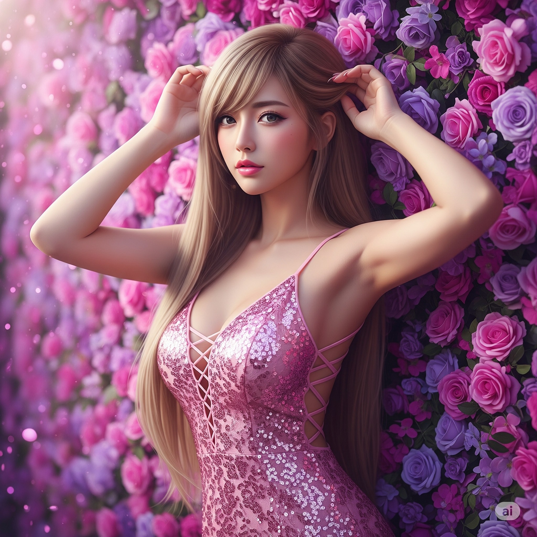 Clusters of Flowers Weave Dreamwalls