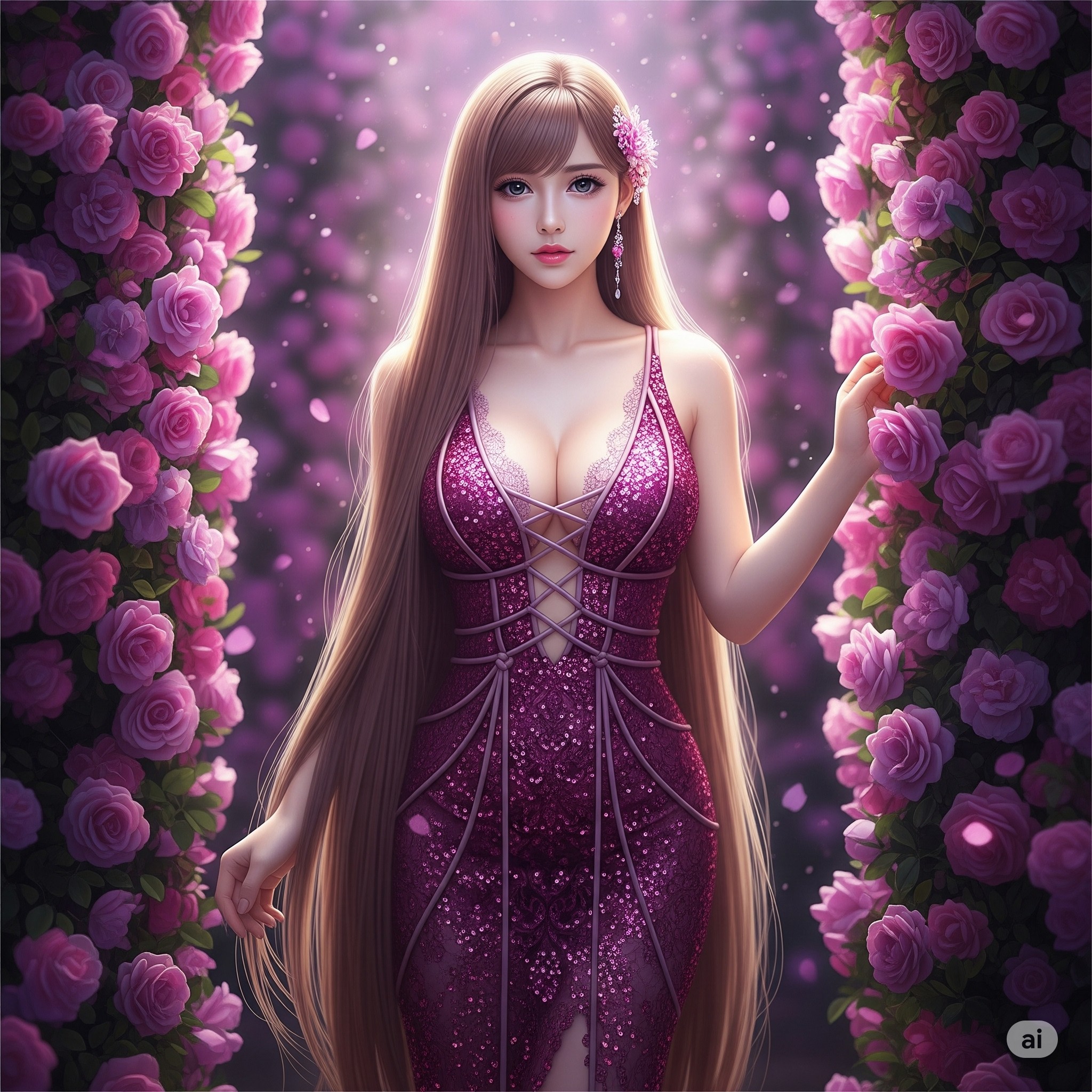 Clusters of Flowers Weave Dreamwalls