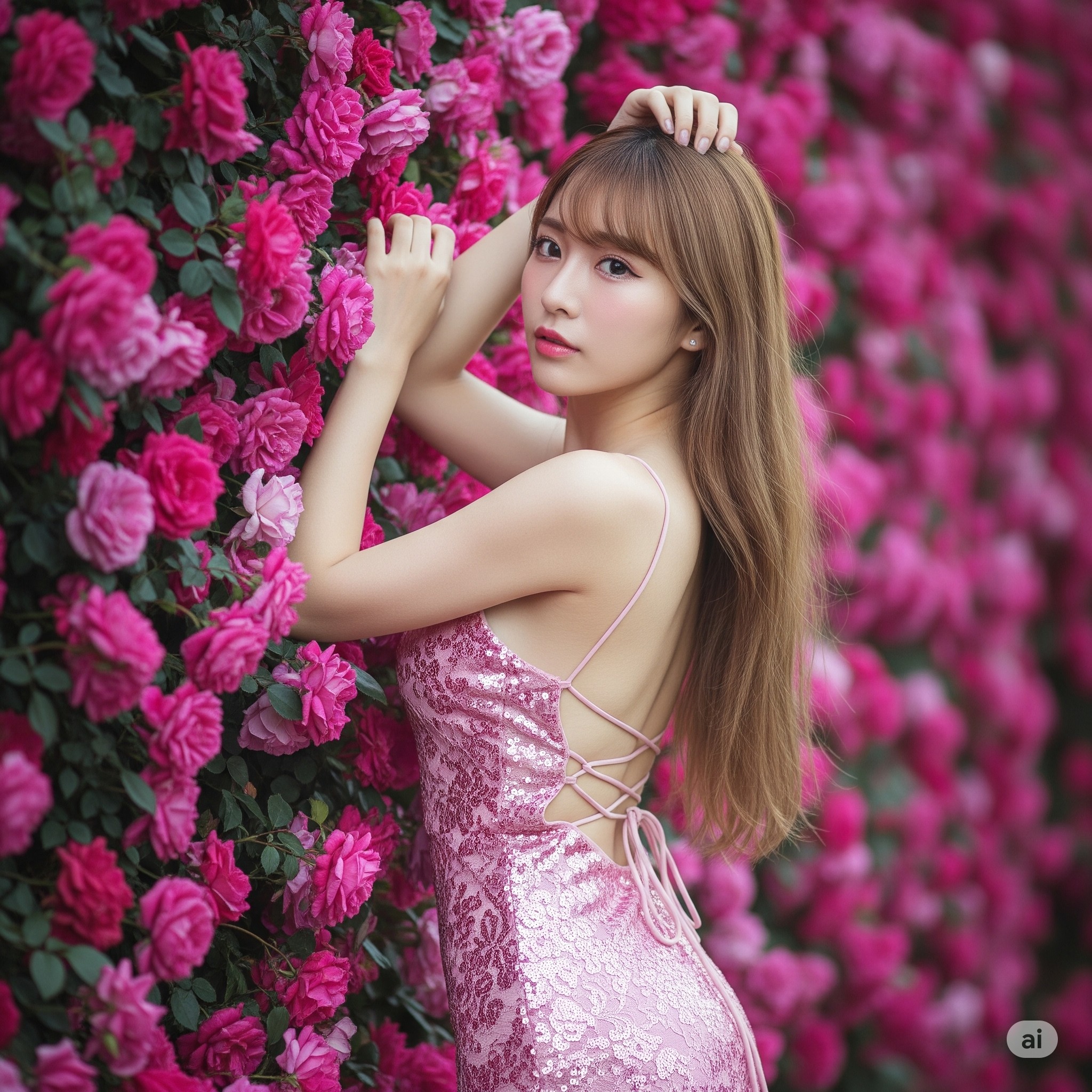 Clusters of Flowers Weave Dreamwalls