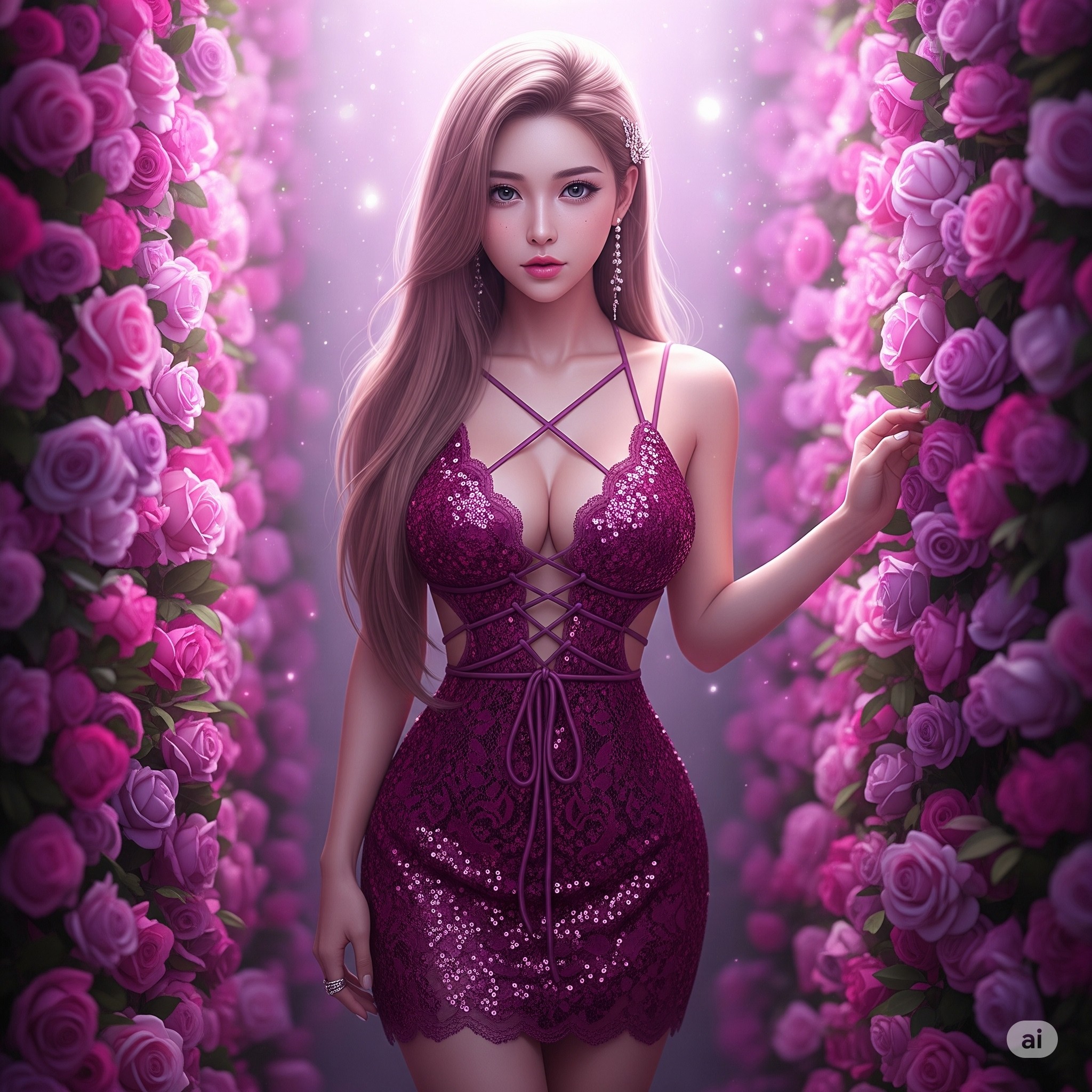 Clusters of Flowers Weave Dreamwalls
