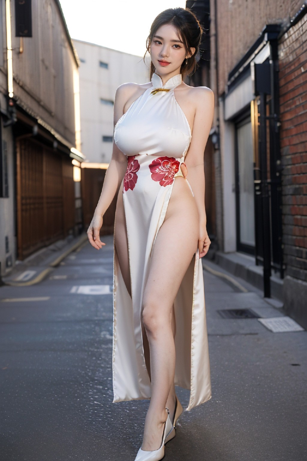 High-Slit Cheongsam