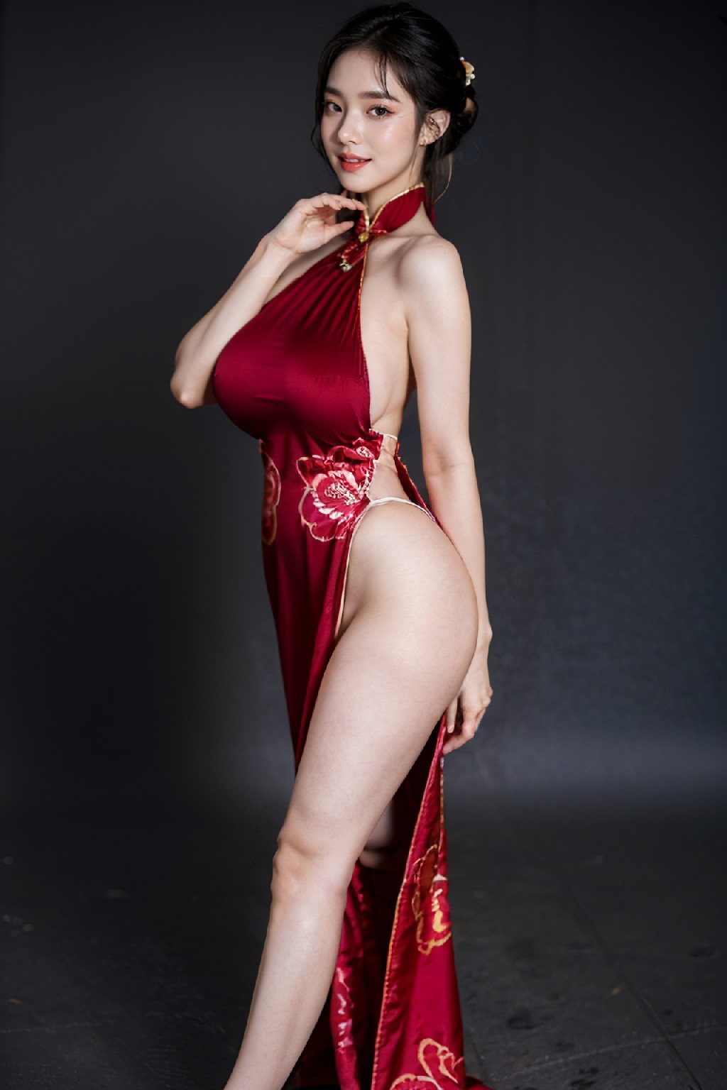 High-Slit Cheongsam