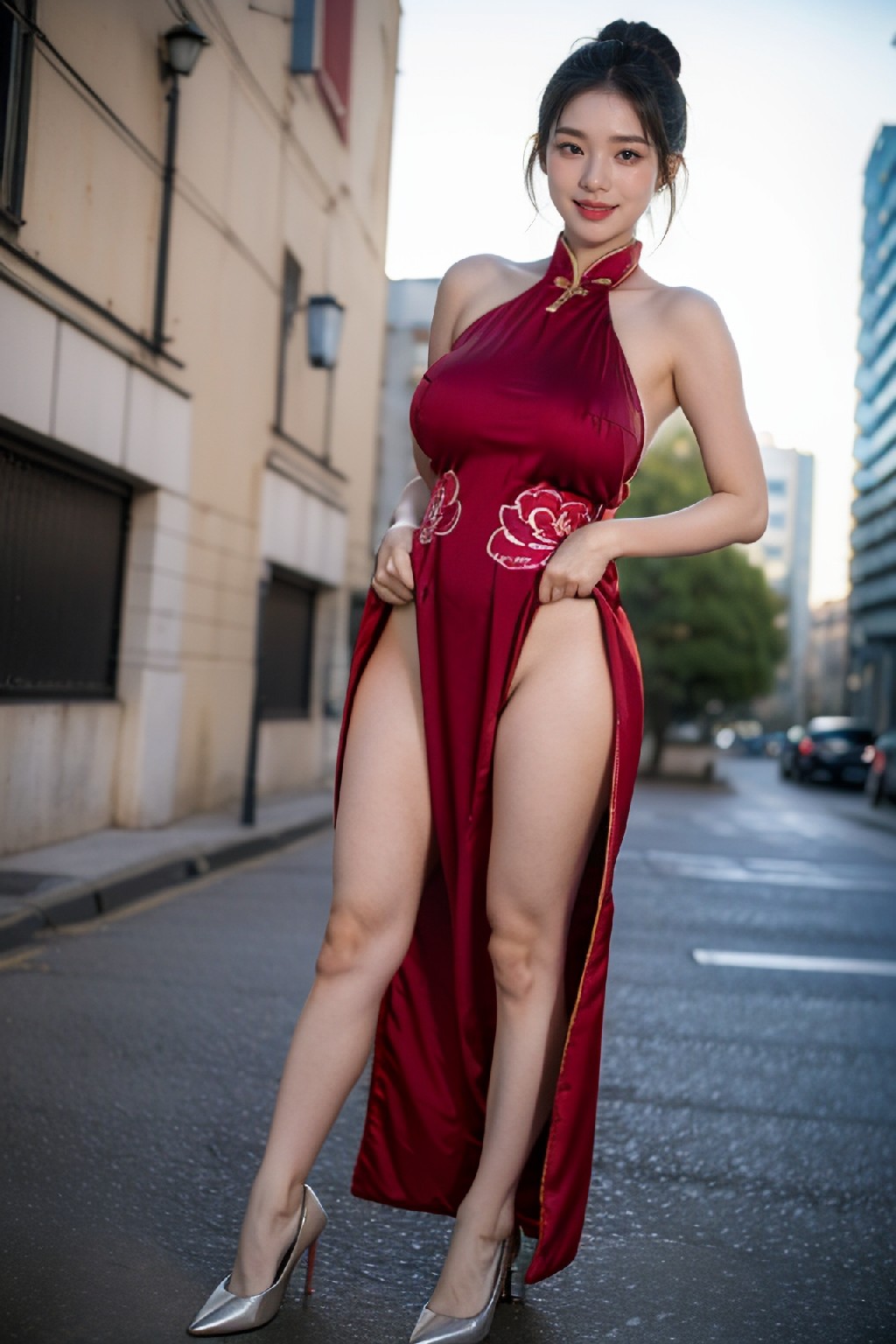 High-Slit Cheongsam