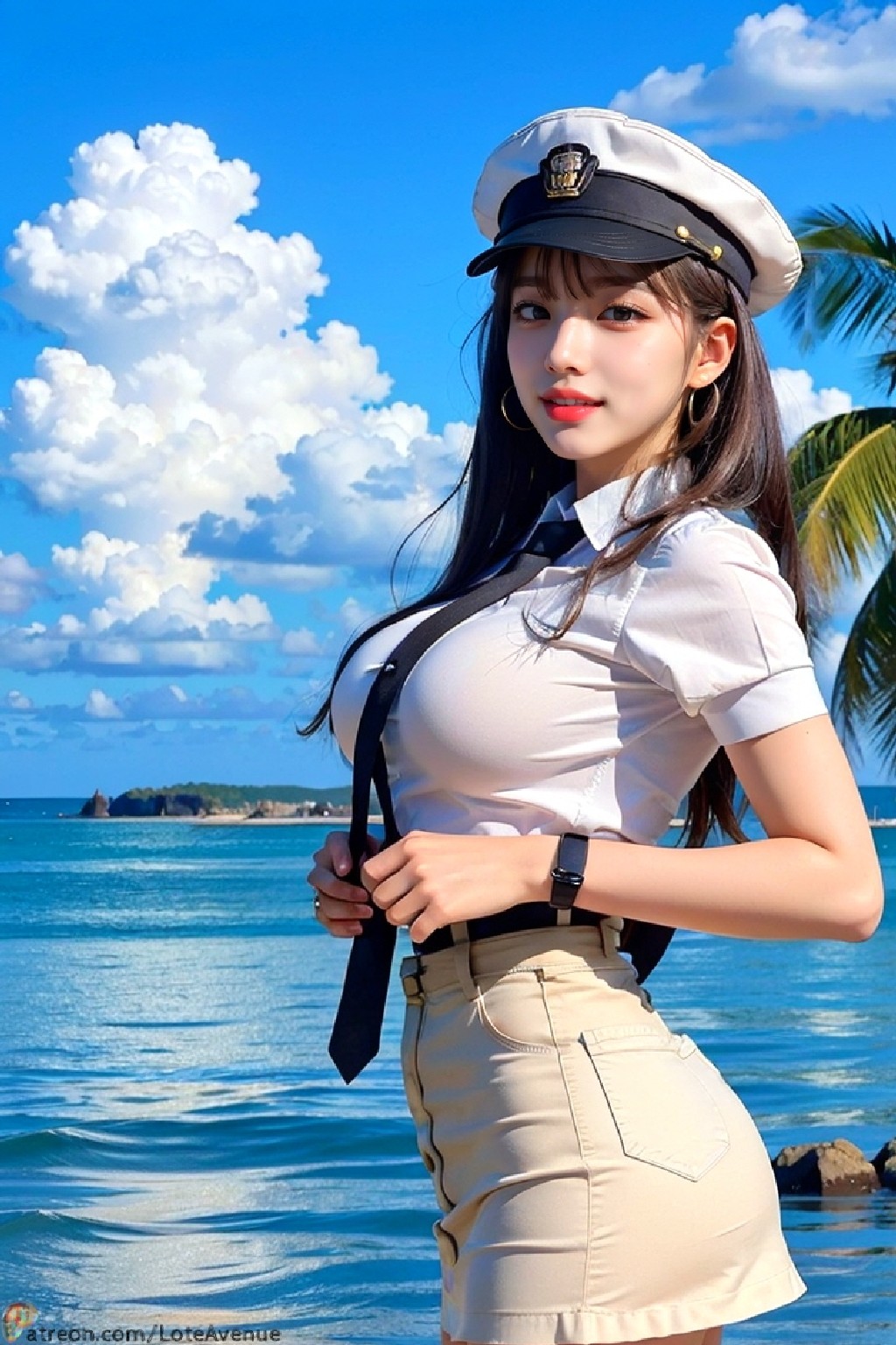 Rurina 可愛制服和比基尼