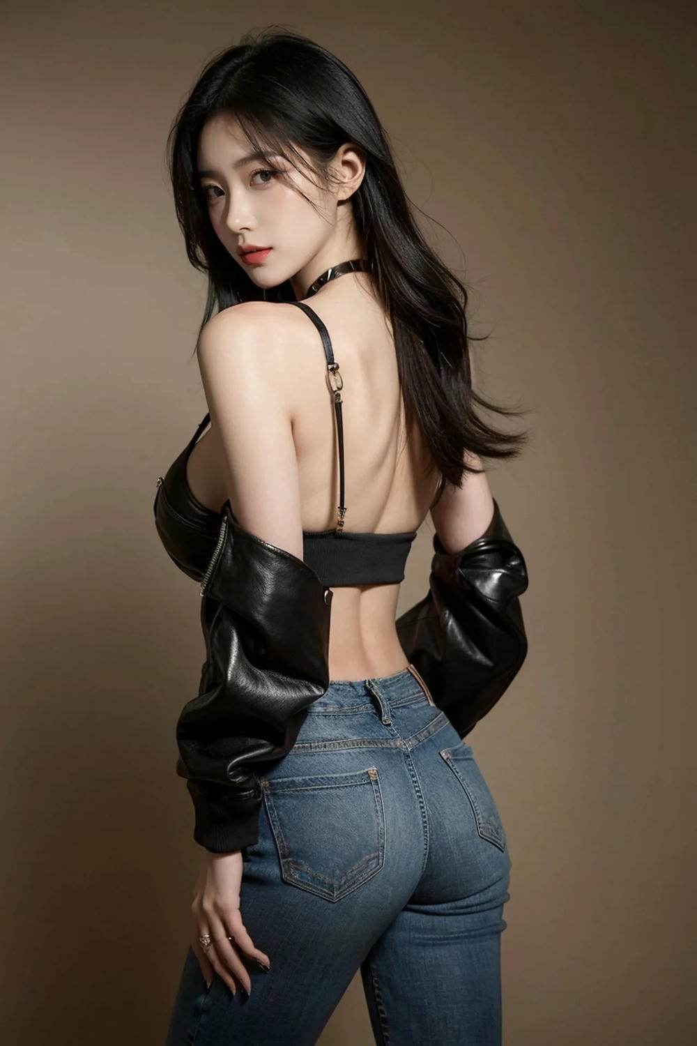 ★PATREON★ AI_KAORI - Hot Girl in Leather Jacket - Part 1