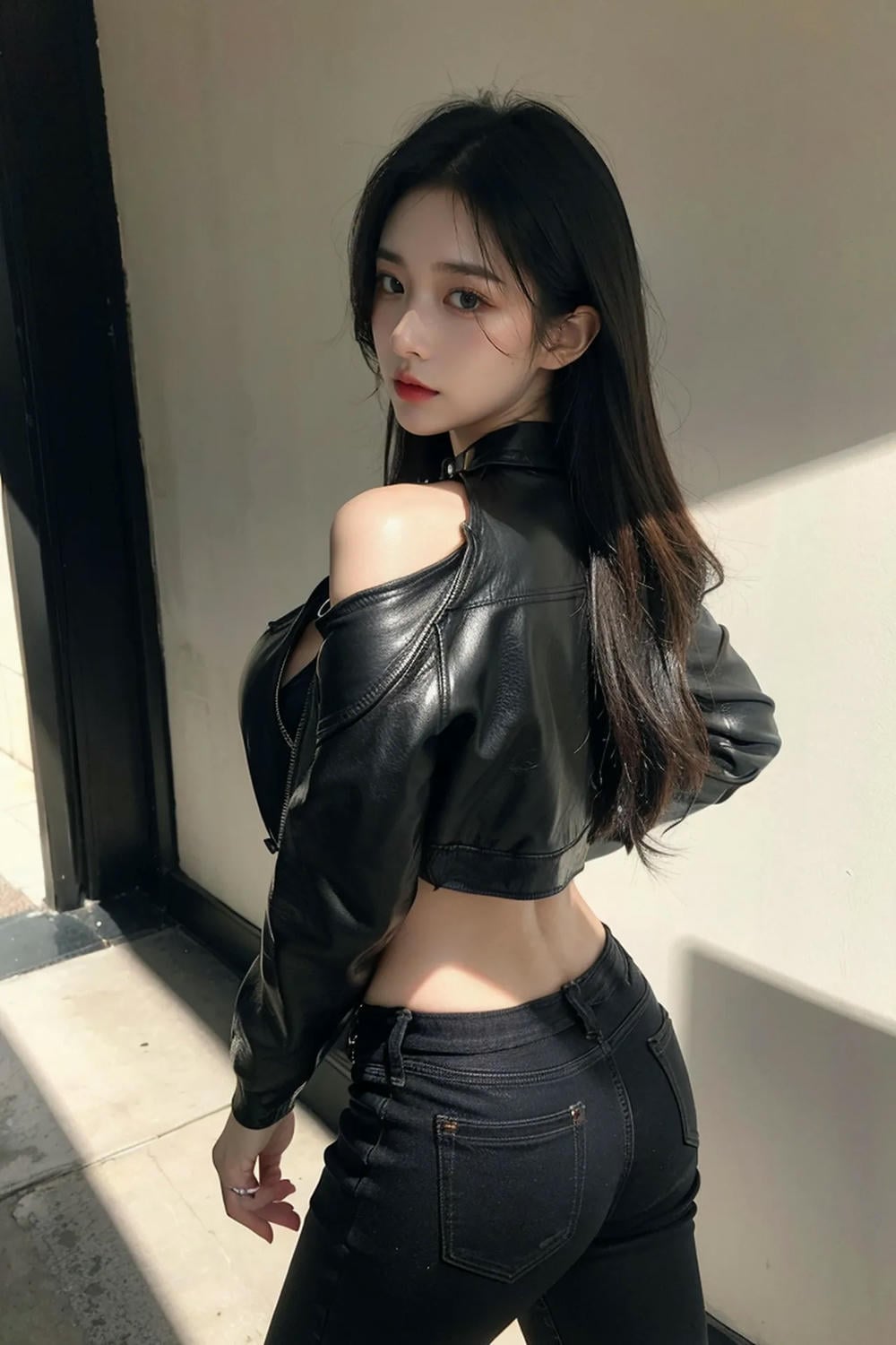 ★PATREON★ AI_KAORI - Hot Girl in Leather Jacket - Part 1