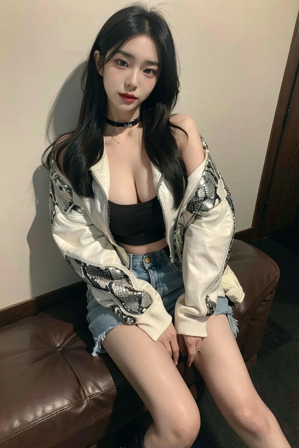★PATREON★ AI_KAORI - Hot Girl in Leather Jacket - Part 1