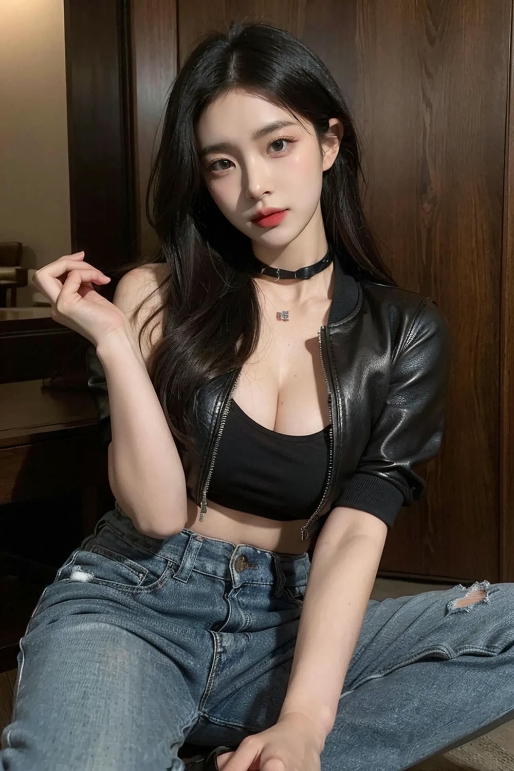 ★PATREON★ AI_KAORI - Hot Girl in Leather Jacket - Part 1