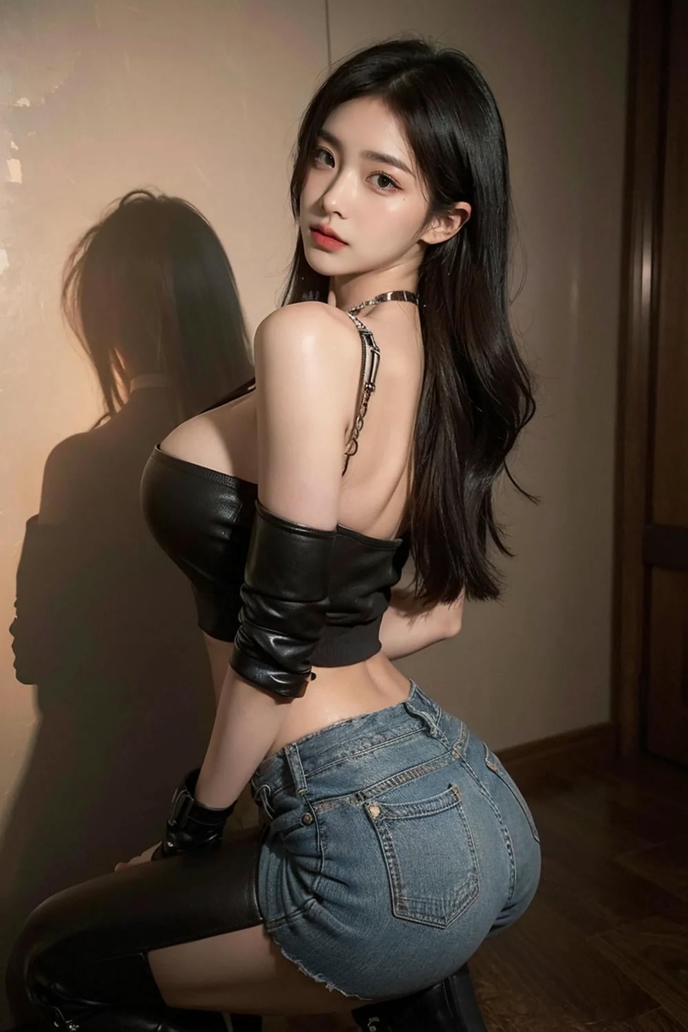 ★PATREON★ AI_KAORI – Hot Girl in Leather Jacket – Part 2