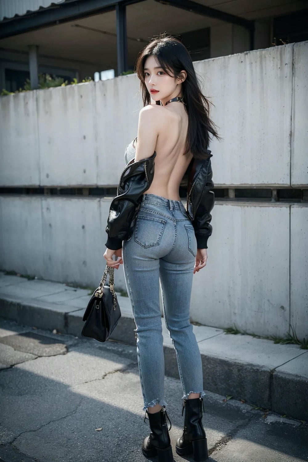 ★PATREON★ AI_KAORI - Hot Girl in Leather Jacket - Part 2