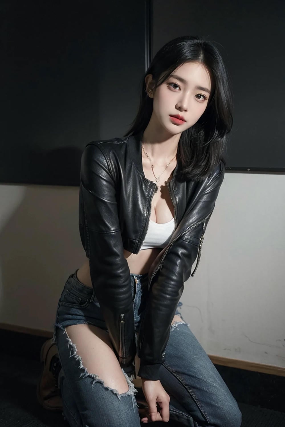 ★PATREON★ AI_KAORI - Hot Girl in Leather Jacket - Part 2