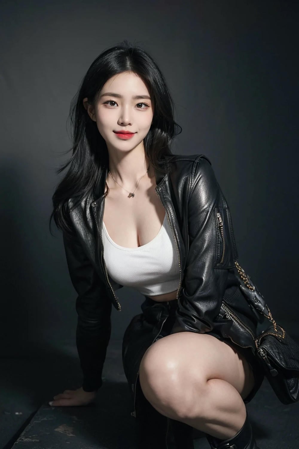 ★PATREON★ AI_KAORI - Hot Girl in Leather Jacket - Part 2