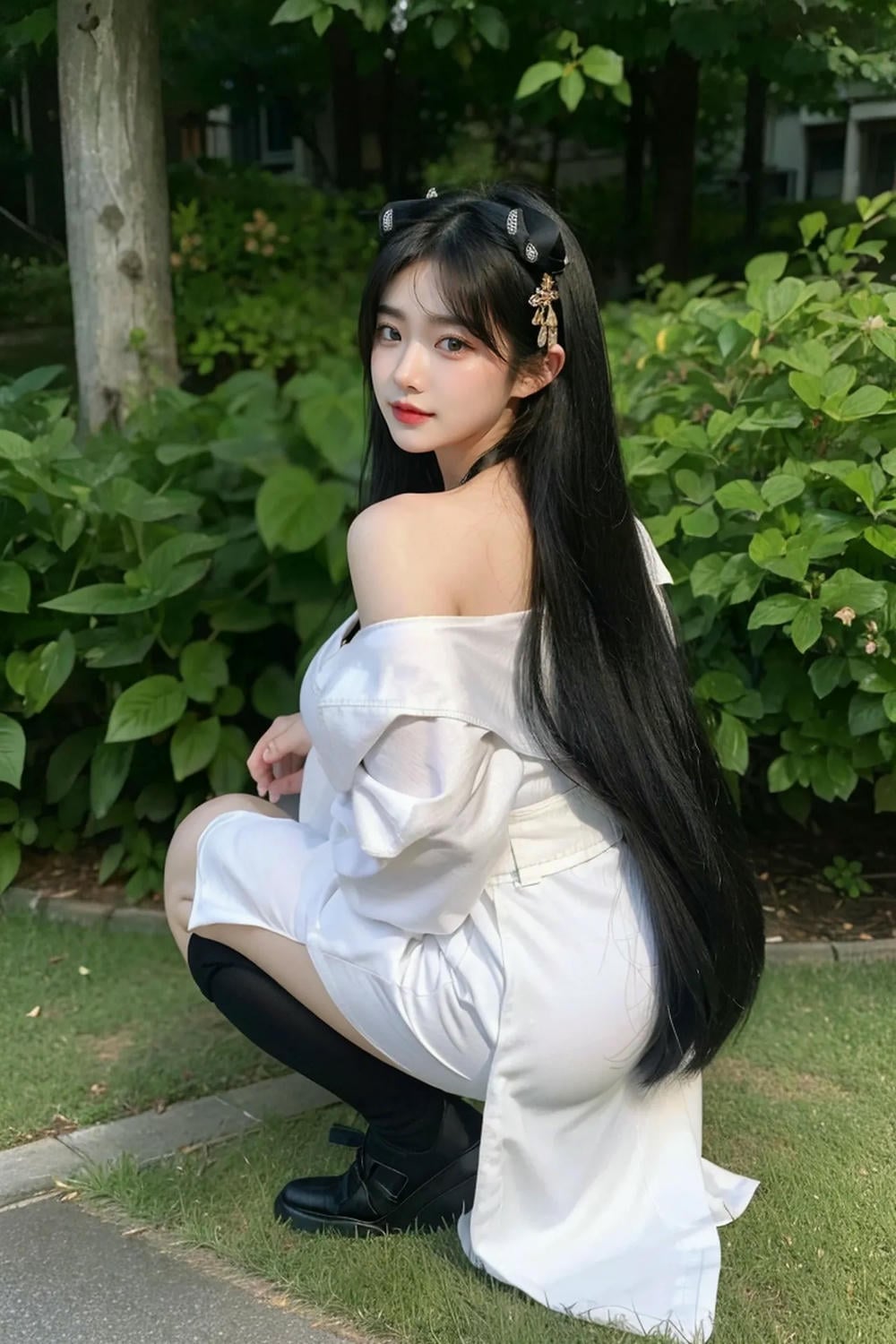 ★Patreon★ AI_KAORI - Fox-Eared Beauty in Garden Setting - Part 1
