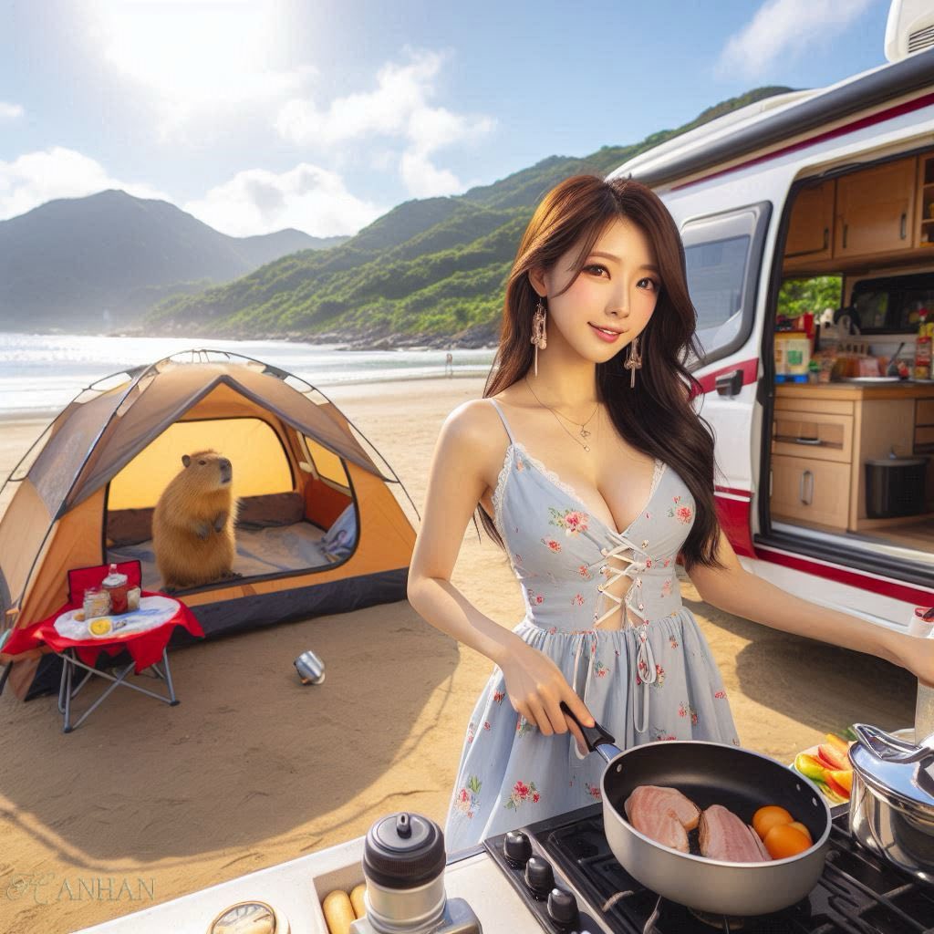 Camping party for the furry ones