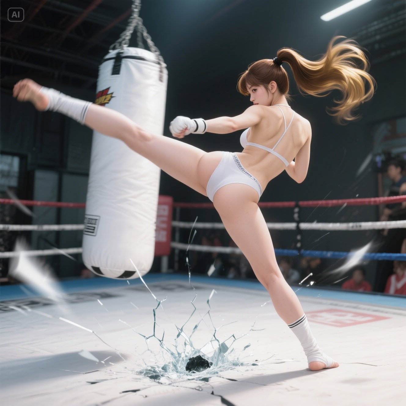 Move the muscles and bones to practice the kung fu on the legs