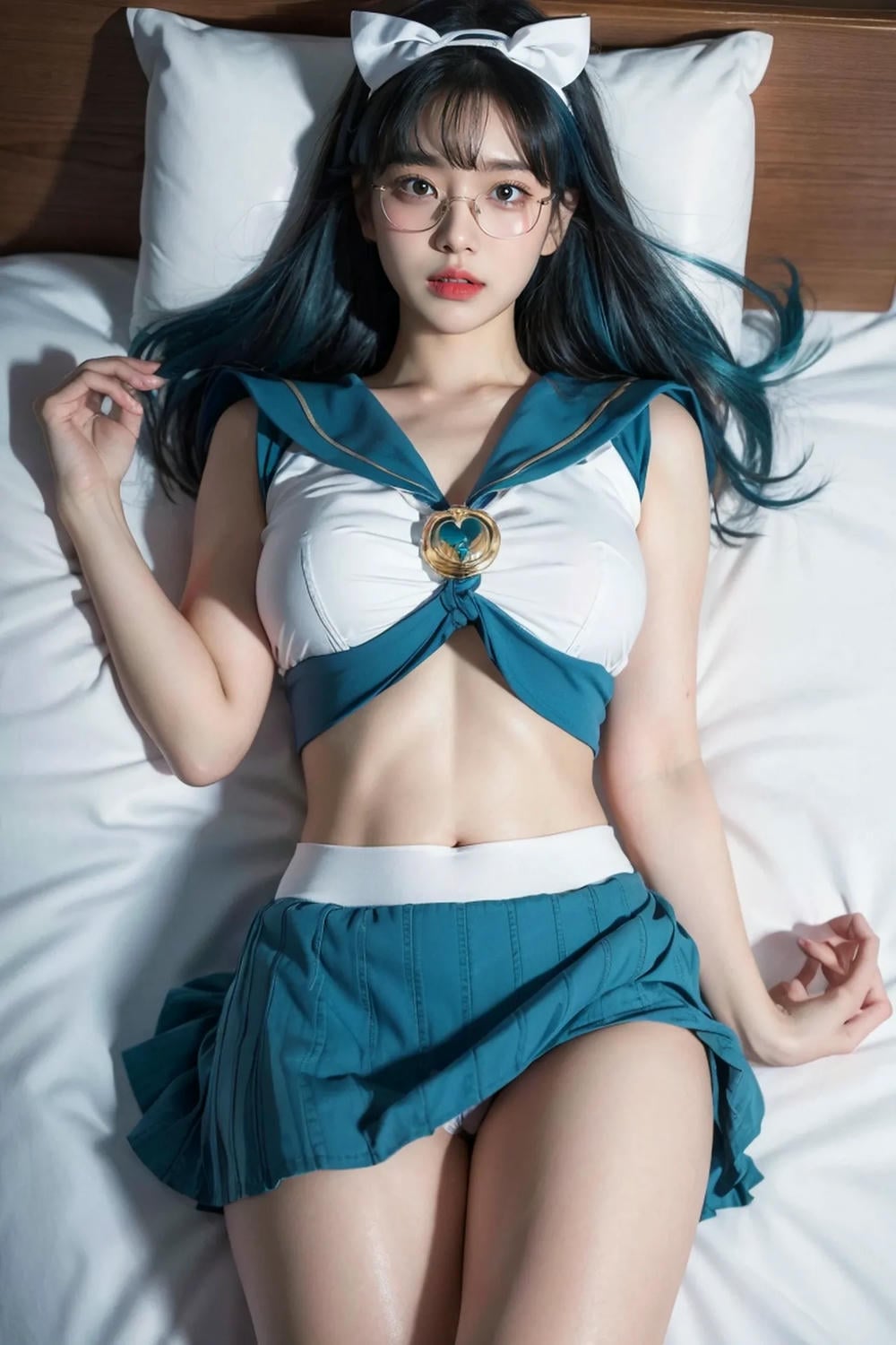 ★Patreon★ AI_Kaori - Long Hair Girl with Young Girl Outfit - Part 2