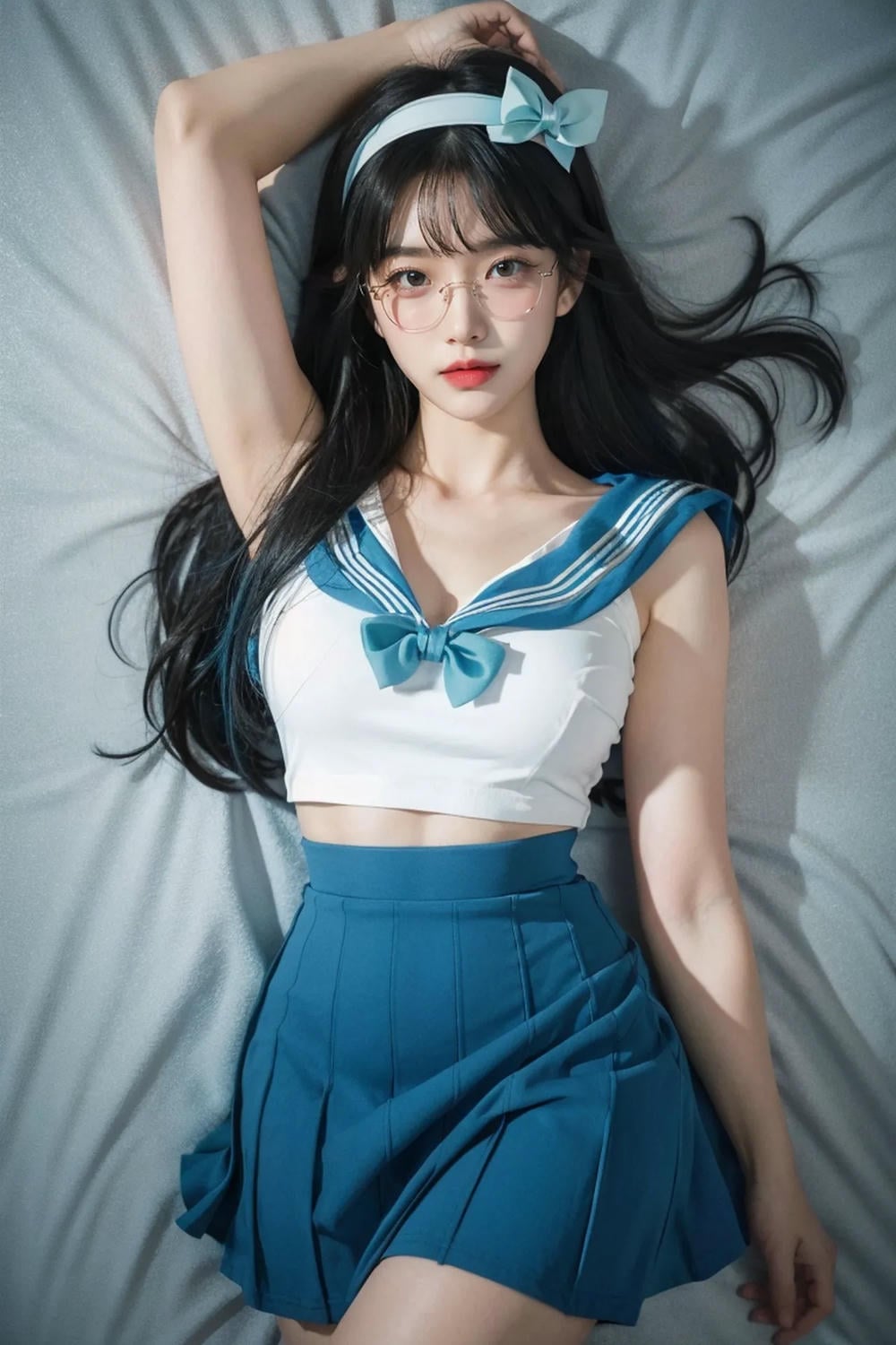 ★Patreon★ AI_Kaori - Long Hair Girl with Young Girl Outfit - Part 2