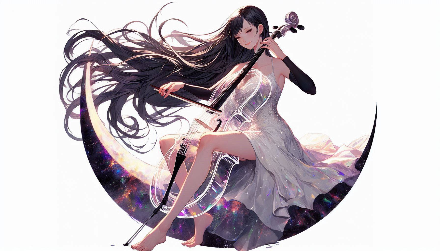 Sister playing the cello