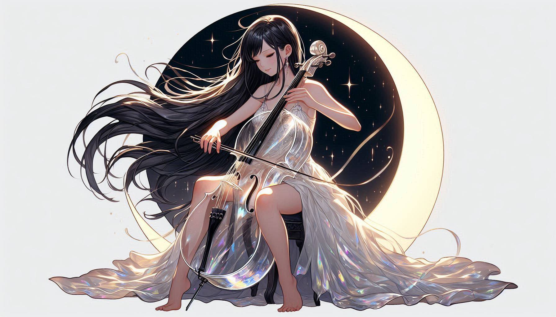 Sister playing the cello