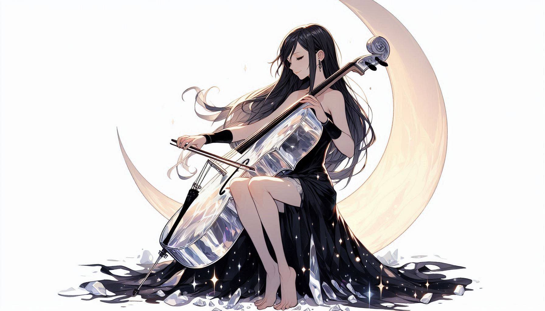 Sister playing the cello