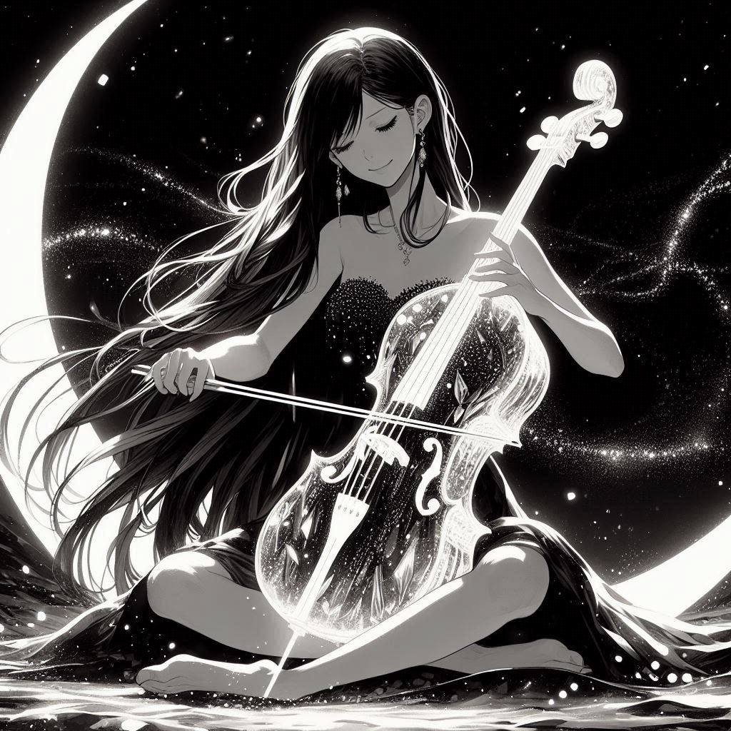 Sister playing the cello