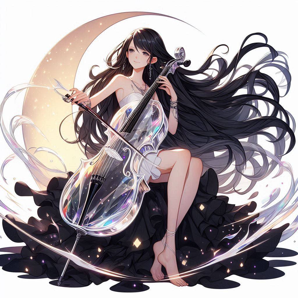 Sister playing the cello