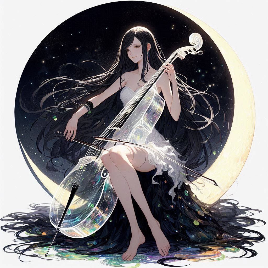 Sister playing the cello