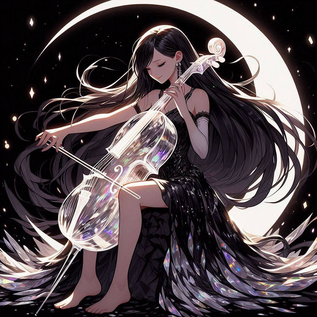 Sister playing the cello