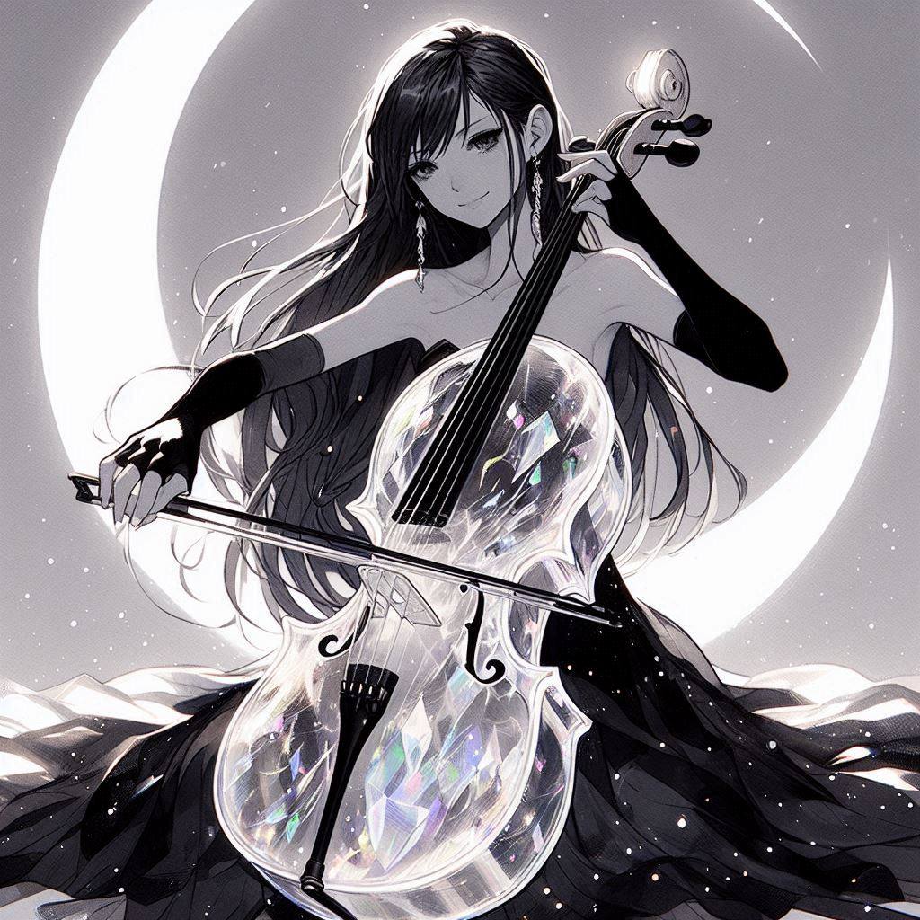 Sister playing the cello