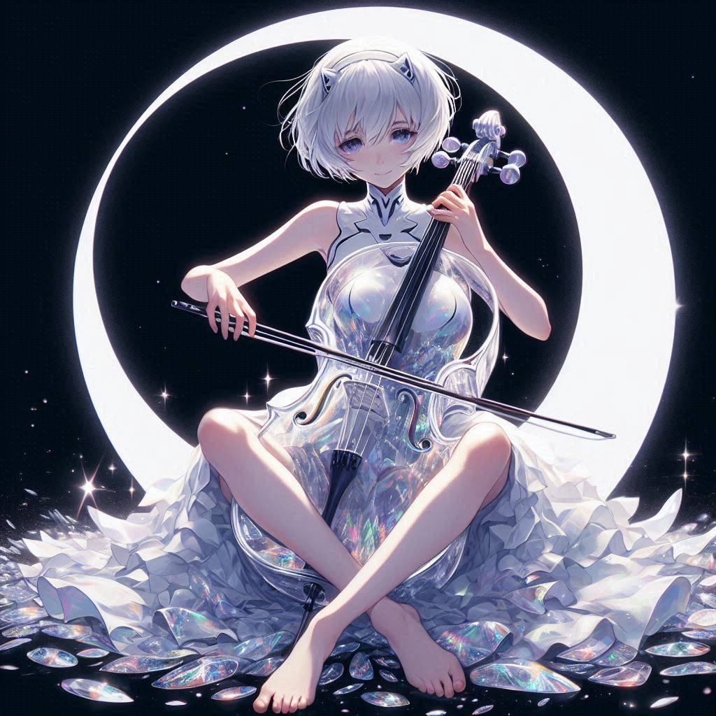 Sister playing the cello