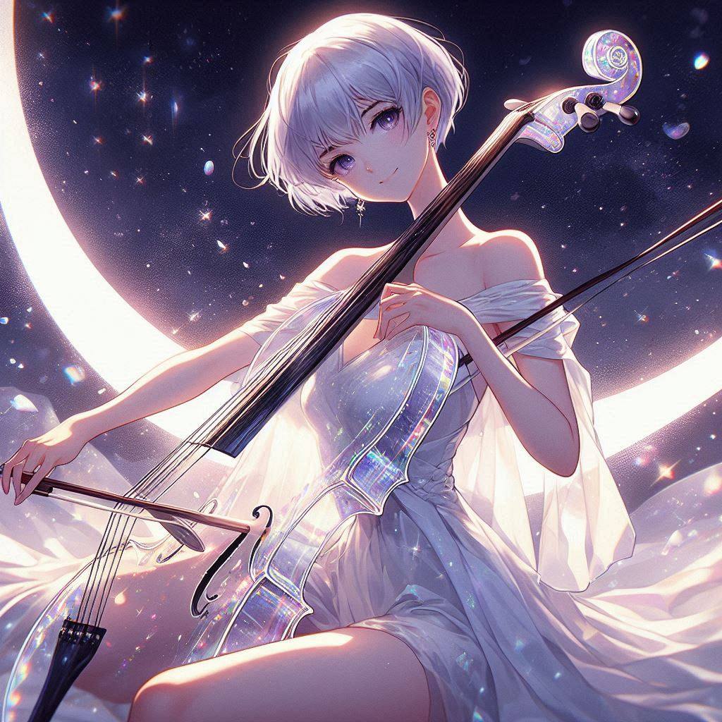 Sister playing the cello