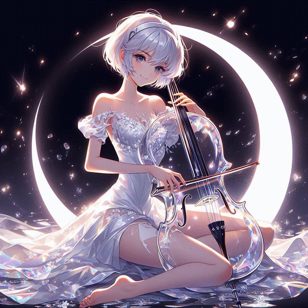 Sister playing the cello