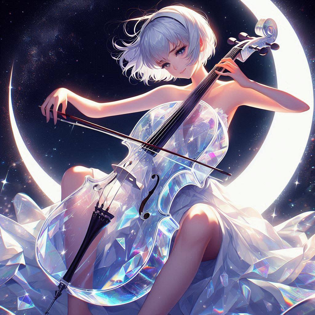 Sister playing the cello