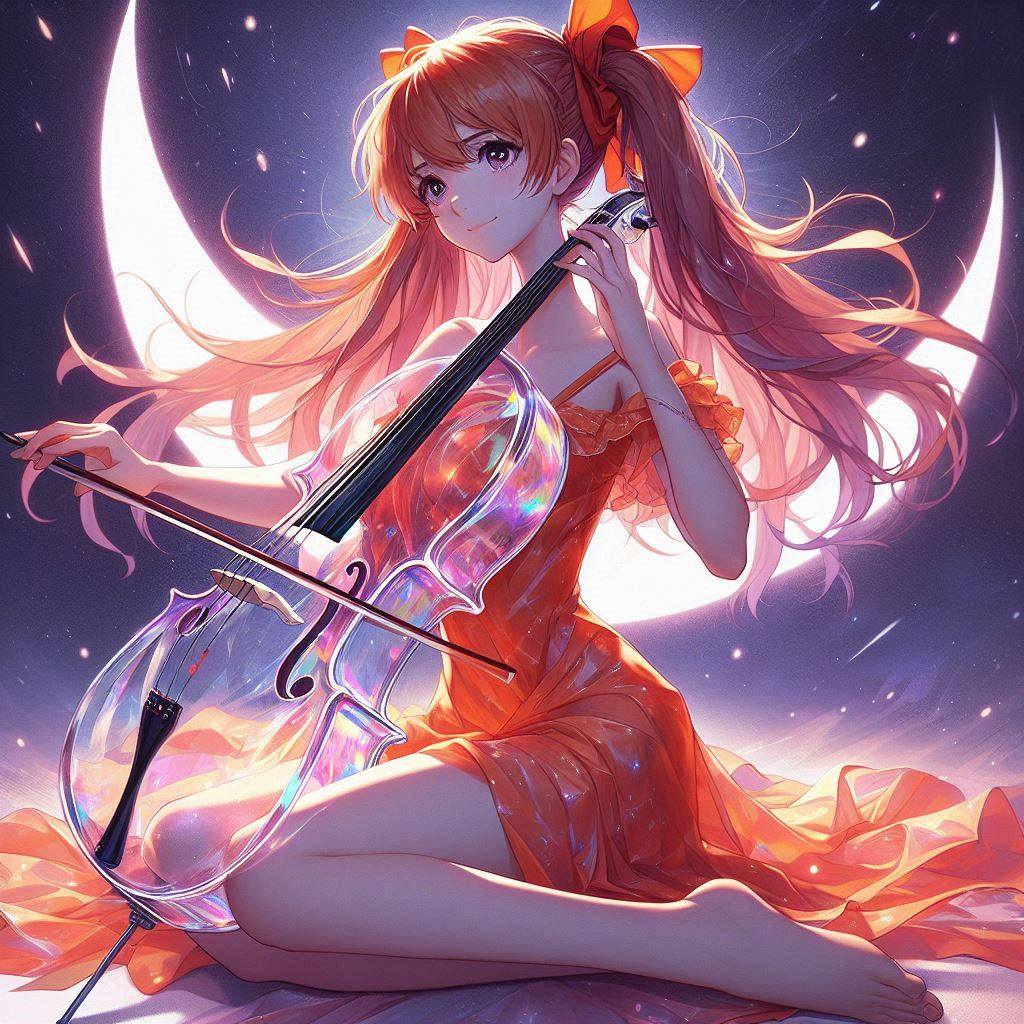 Sister playing the cello