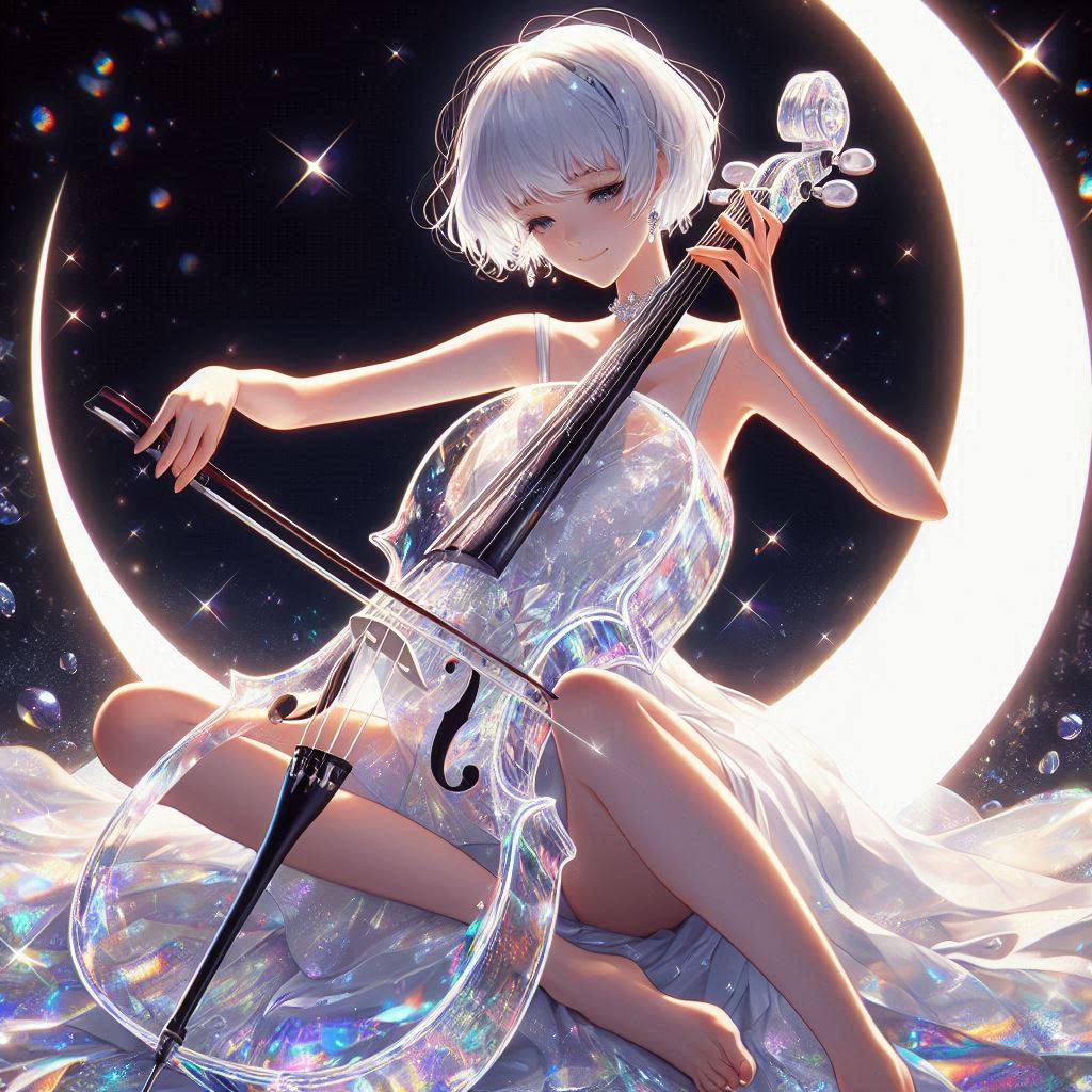Sister playing the cello