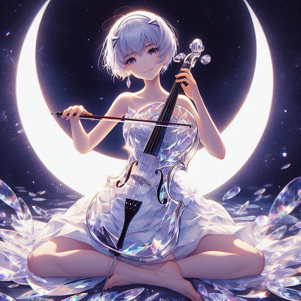 Sister playing the cello