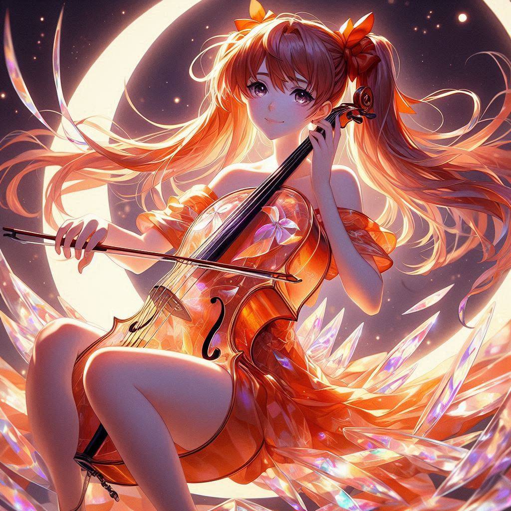 Sister playing the cello