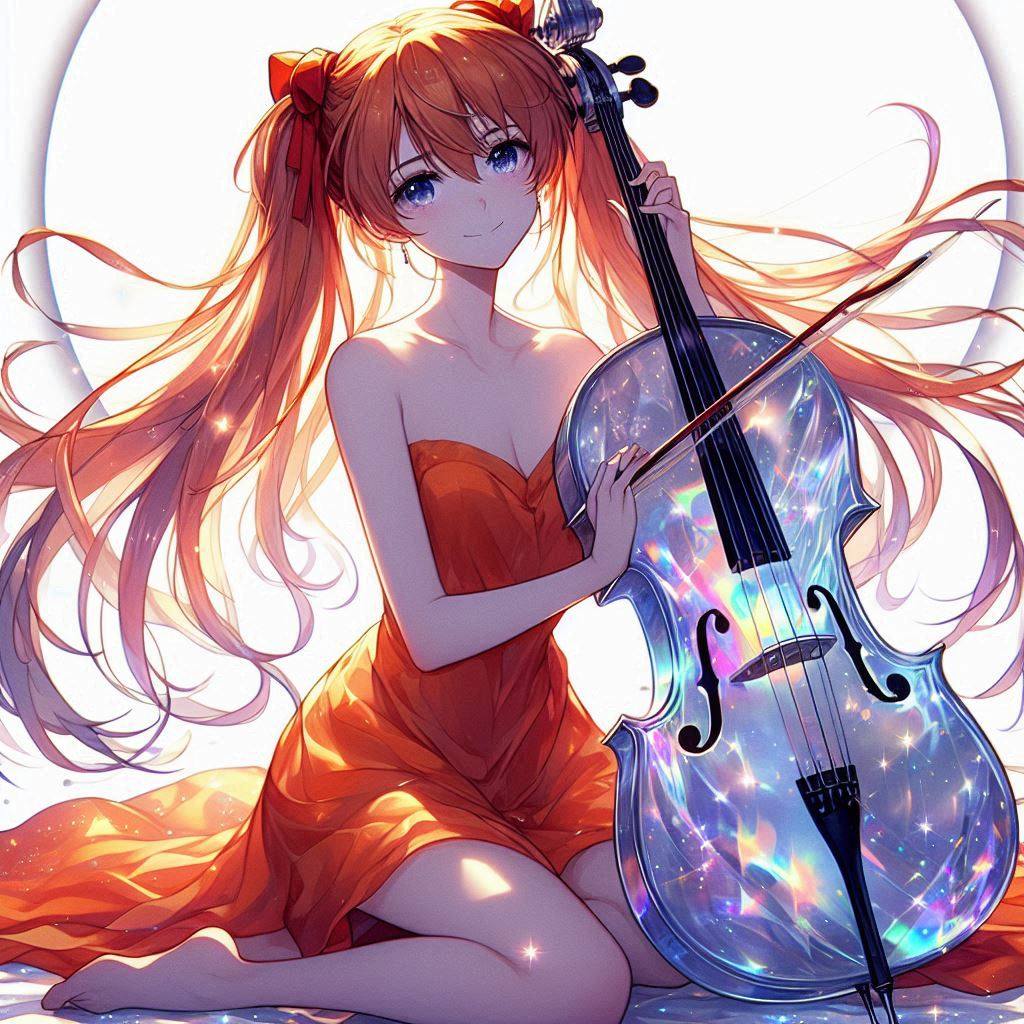 Sister playing the cello